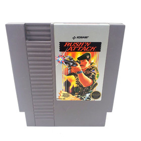 RUSH'N ATTACK NES Nintendo gioco originale classico autentico TESTATO 5 viti