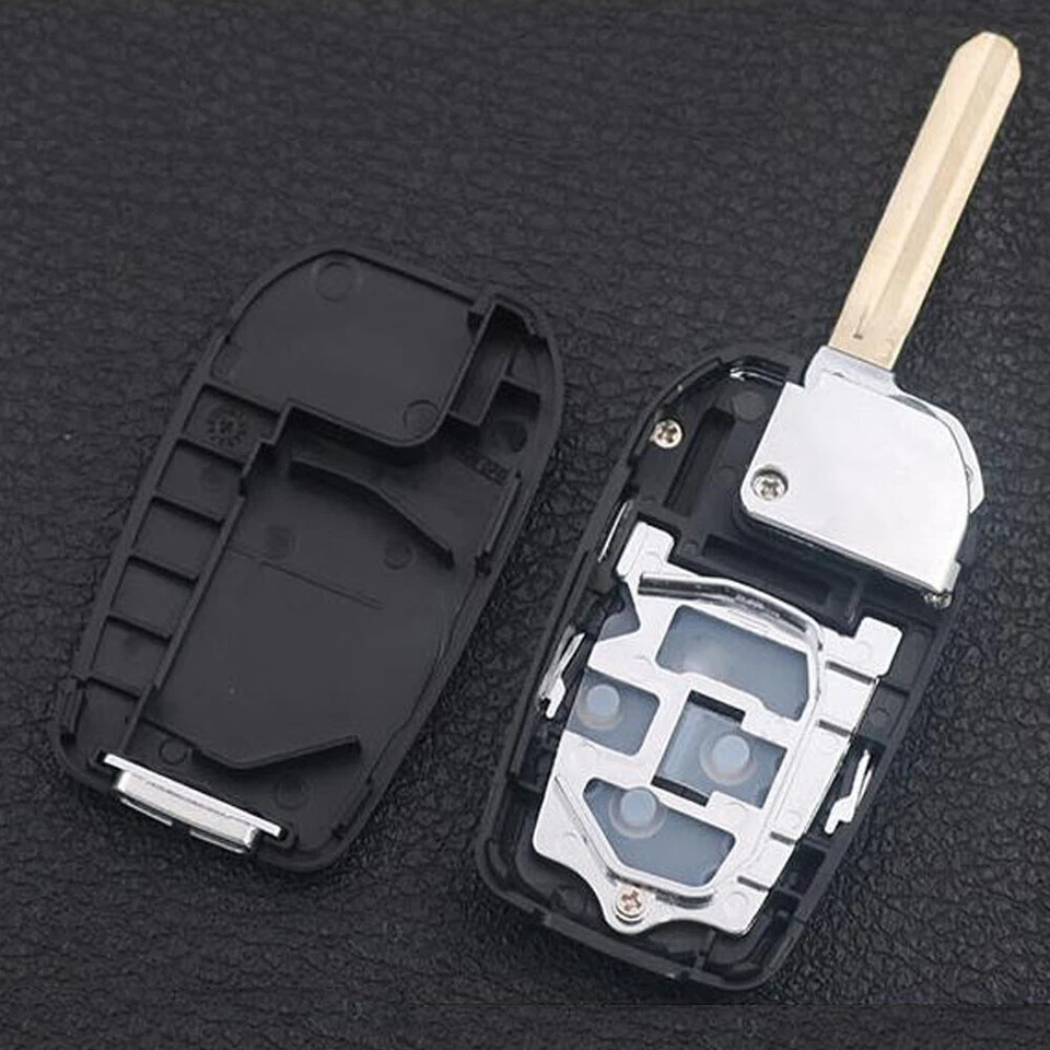 Carcasa de llave remota abatible para Toyota RAV4 Avalon Camry 3Bts mandos de entrada 05-2019 Foto 3 de 4