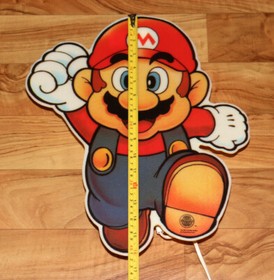 1992 Nintendo Vintage Super Mario Lamp Sign SNES NES Donkey Kong Land World Toad