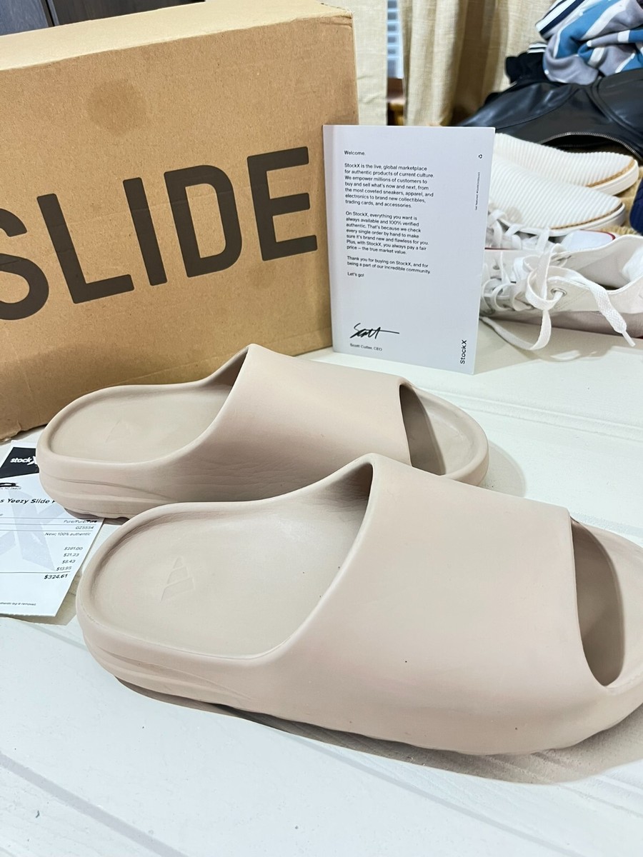Adidas Yeezy Slide Mens Shoes 12 Pure Comfort Casual Slip On Sandal GZ5554  | eBay