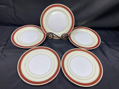 Narumi ''CORONA'' Japan ~ Set of 5 ~ Salad Plates ~ 7 1/2''