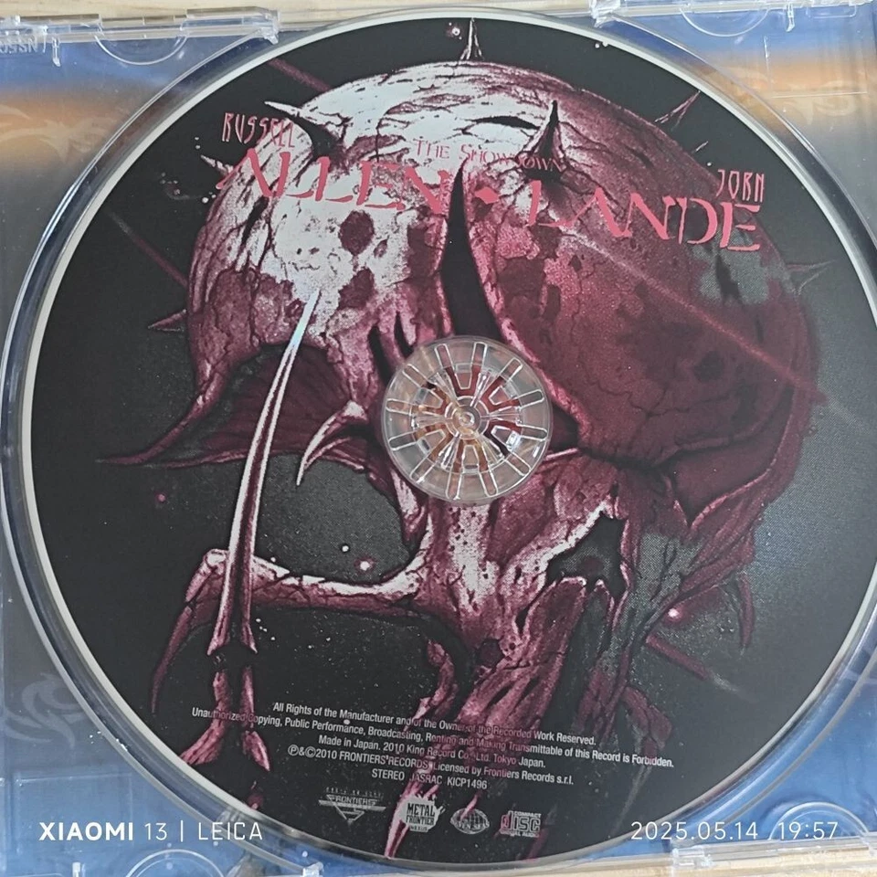 Russell Allen/Jorn Lande - The Showdown 	JAPAN CD (2010,KICP-1496)	Avantasia NM Foto 3 de 4