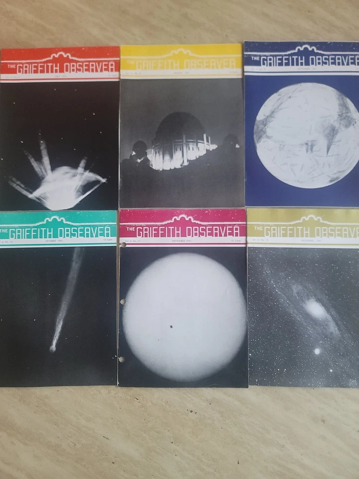 1941  The Griffith Observer Lot of 12 Issues  - Image 2 of 4