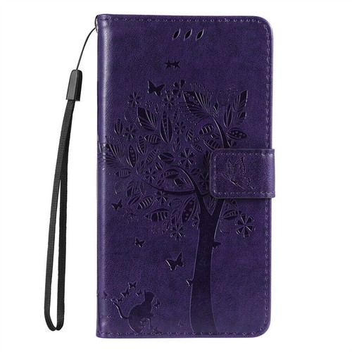 PU Leather Tree Cat Wallet Phone Case for Motorola G84 G54 G75 G55 G34 G14 G32 - 第 19/24 張圖片