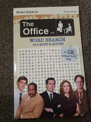 The Office U.S. Word Search Paperback Books w/Quips & Quotes Vol  2