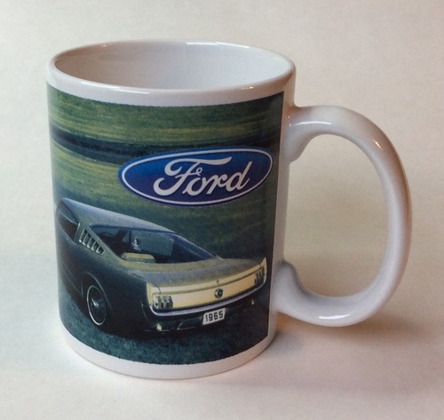 FORD 1965 FASTBACK MUSTANG COFFEE CUP MUG -OFFICIALLY LICENSED