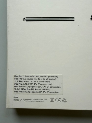 Apple Magic Tastiera A2480 ipad 12,9 pro 3rd 4rd 5rd 6rd bianco layout italiano - Afbeelding 5 van 7