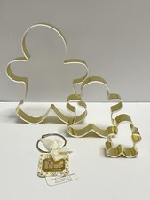The Bake Shop 3 pc Holiday Gingerbread Man Cookie Cutters Stainless Steel NEW 
