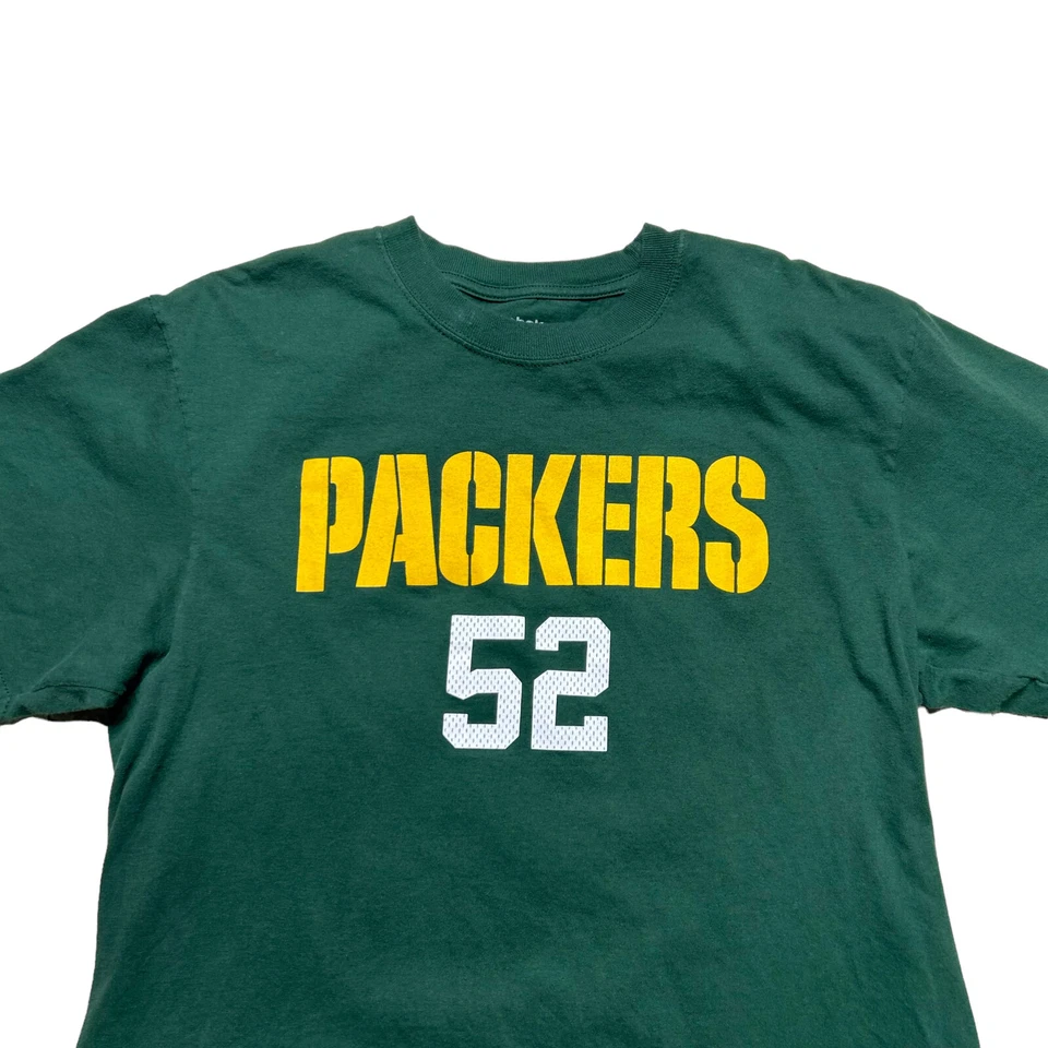 Camisa masculina Reebok Green Bay Packers argila Matthews 52 tamanho grande verde NFL - Imagem 4 de 4