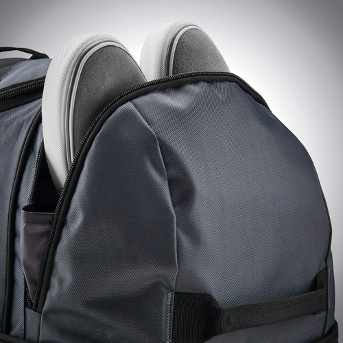Samsonite Andante 2 Wheeled Rolling Duffel Bag, 22-Inch, Riverrock/Black - Picture 7 of 9