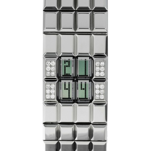 Chanel Chocolat LCD Diamond Watch 