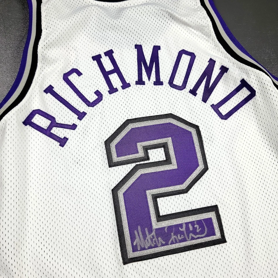 100% Authentic Mitch Richmond Signed Champion Kings Pro Cut Game Jersey JSA LOA - Image 3 of 4