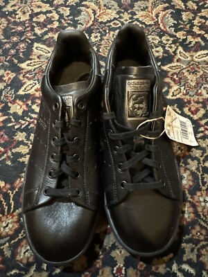 Adidas Mens Stan Smith Lux Originals Size 5 Black |HQ6787| | eBay