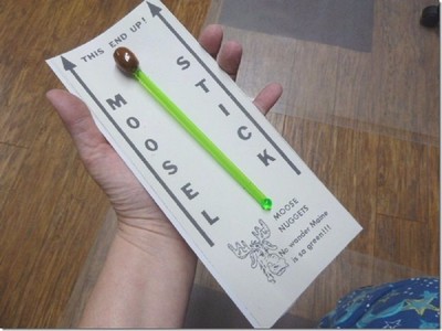 PP3-100) Real MOOSE POOP doo doo stir Swizzle stick drink WEIRD