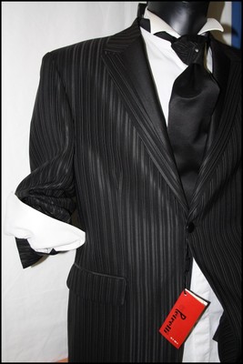 ABITO VESTITO UOMO SPOSO PAPA' TESTIMONE CERIMONIA 50 52 NERO PETRELLI SLIM  FIT | eBay