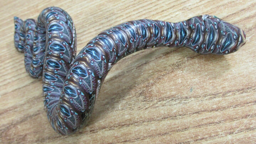 POLYMER CLAY SNAKE SCULPTURE / THUNDERBIRDS - Picture 8 of 9