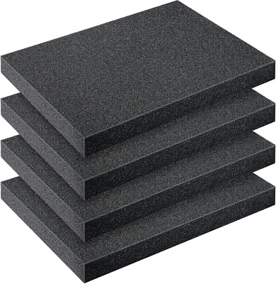 Outus 4 Pcs Cuttable Polyurethane Foam Pads Craft Foam Insert for Cases Packing 