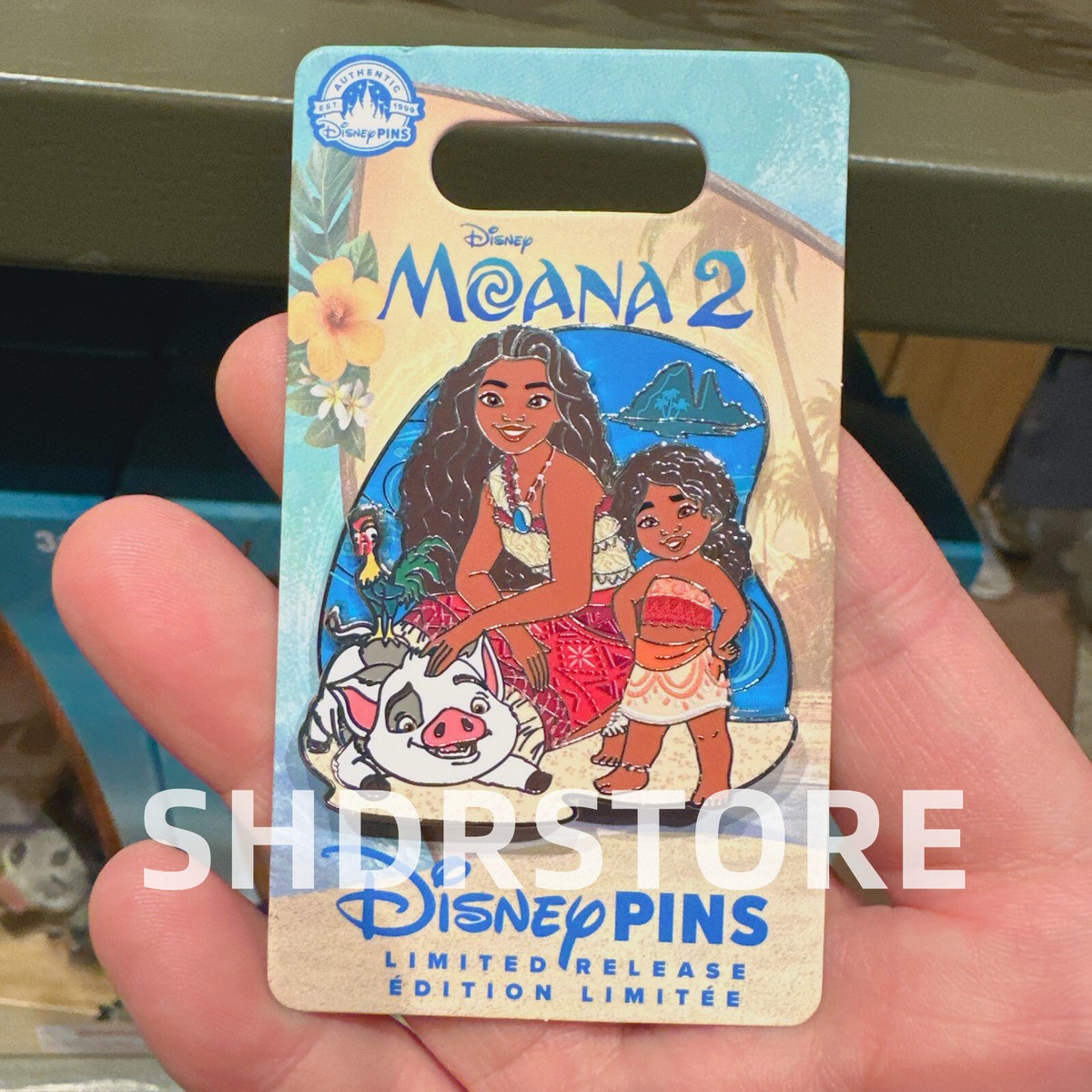 D23 Expo DEC Hugs Moana モアナ　ディズニーピンバッジ 205648 | DEC - D23 - Hugs are the Best - 2024 - Moana & Pua