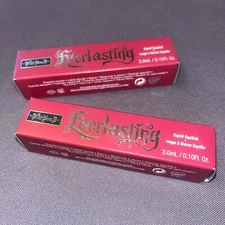 KAT VON D EVERLASTING LIQUID LIPSTICK ~ RUTHLESS .10 oz Mini LOT Of 2! Red