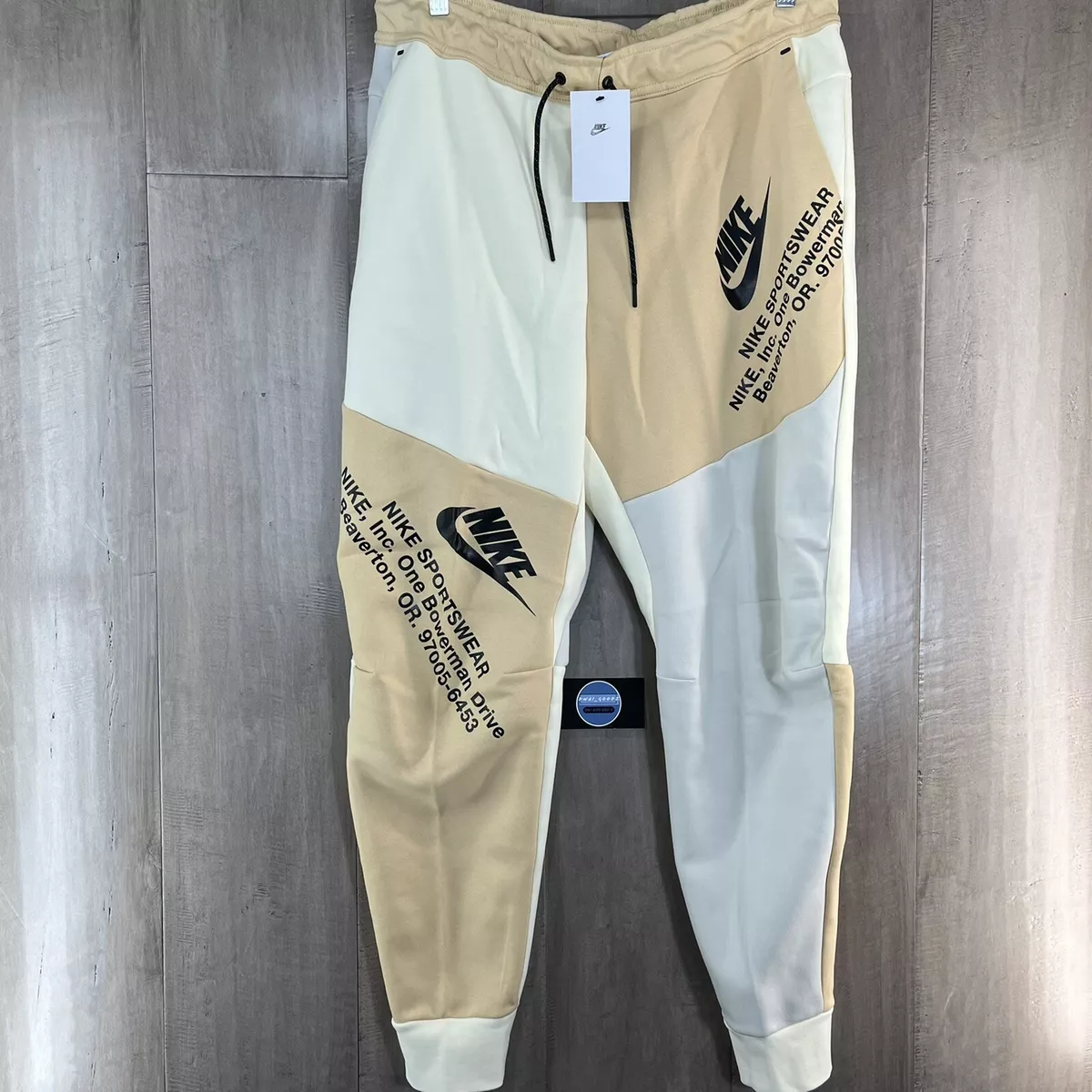 Nike tech fleece pants light bone new arrivals