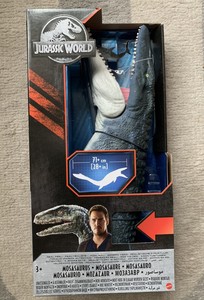 mosasaurus toy in water