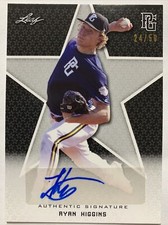 2020 LEAF PG NATIONAL SHOWCASE RYAN HIGGINS BLACK AUTO 24/50
