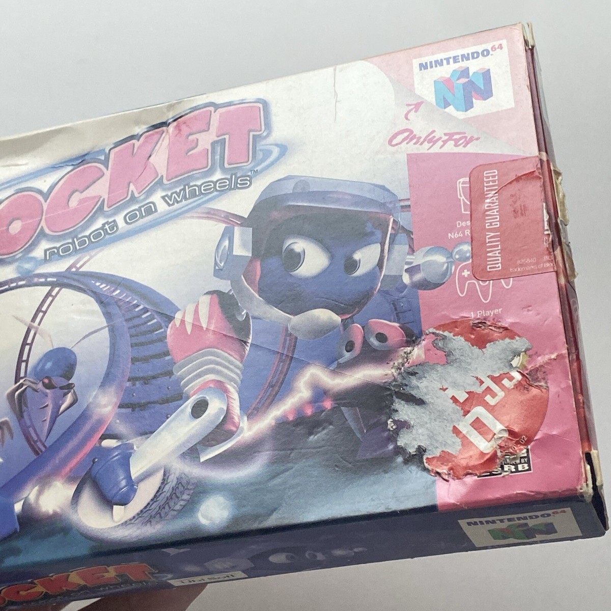 Rocket Robot On Wheels Nintendo 64 N64 Authentic Complete Box