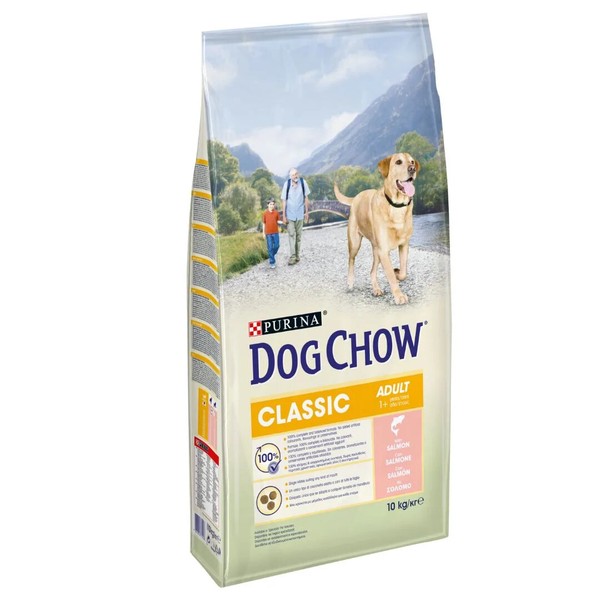 10Kg Trockenfutter FüR Hunde Purina Dog Chow Classic Adult Lachs - Preisaktion --image