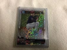 2018 Bowman Chrome Tim Cate Prism Auto 42/71 CDA-TCA Washington Nationals ￼
