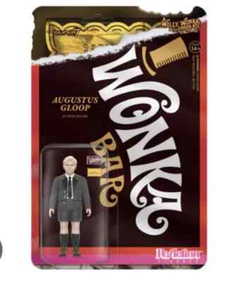 Augustus Gloop Willy Wonka And The Chocolate Factory Super7 Reaction Action