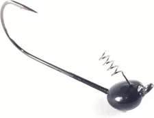 Reaction Tackle Tungsten Shaky Head 1/2 oz (5 per pack), Black (EWG Hook) 