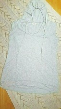 Simply Vera Woman's Size L Hooded Sleeveless Shirt Vest Overshirt activewear