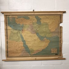 Vintage 1964 Stanford's General Map of the Middle East Printed by Philip & Son