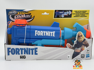 Nerf Fortnite HG Super Soaker Pump-Action Wasserblaster Wasserpistole 41 cm NEU