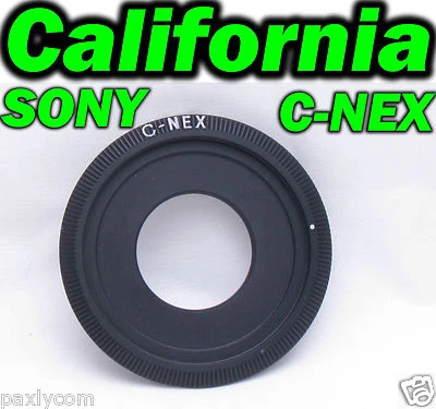 PAXLY C Mount to NEX Lens Sony NEX3 NEX-5N NEX-C3 NEX5 NEX7 NEX-VG10 20 Adapter E Ring