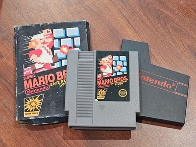 Super Mario Bros. (Nintendo NES, 1985) w/ Box + Dust Sleeve 5 Screw