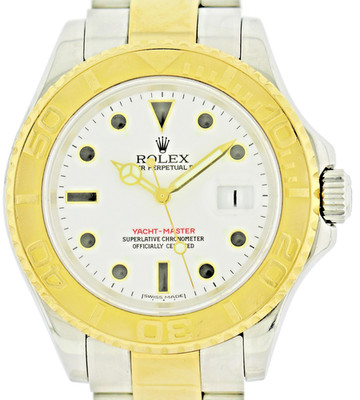 Rolex Oyster Perpetual Date Yachtmaster Herrenuhr 40mm Ref. 16623 Stahl/18k Gold