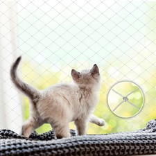 Katzennetz Katze Balkonnetz Katzen Katzenschutznetz transparent Für Balkon 3x8m