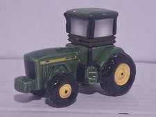 John Deere Tractor Hinged Trinket Box 8400 Green Ceramic