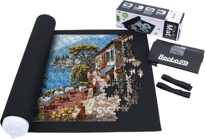 Puzzleroll Filzmatte 117x66cm Schwarz Aufbewahrungssystem