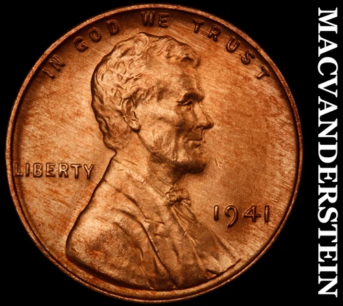 1941 Lincoln Wheat Cent-Choice Gem BU Lustrous No Reserve #i4434