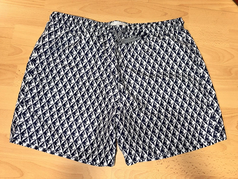 PRIMARK Herren Men's Badehose Badeshorts SwimWear Shorts Trunks Gr. L Anker