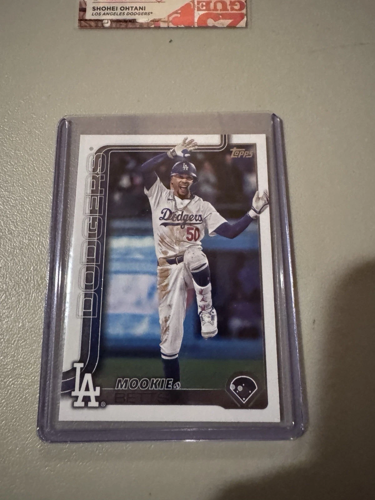 Mookie Betts 2025 Topps Series 1 Dancing Dodgers Variation Card 146 (Code 713)