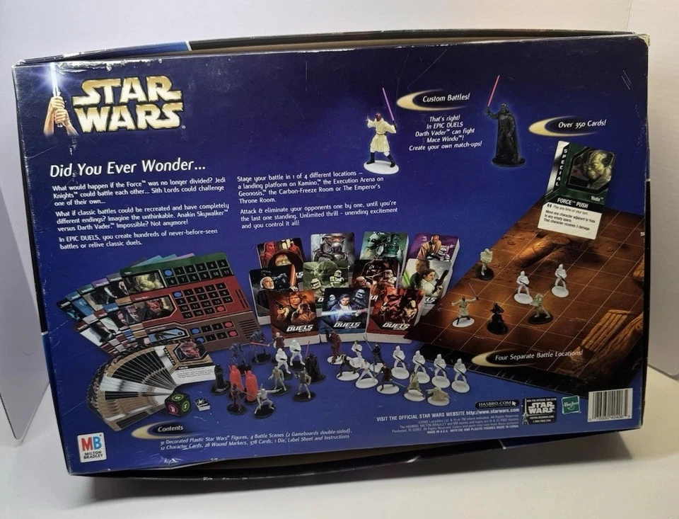 Juego Star Wars Epic Duels - Milton Bradley 2002 -99% COMPLETO (Leer Descripción) Foto 2 de 4