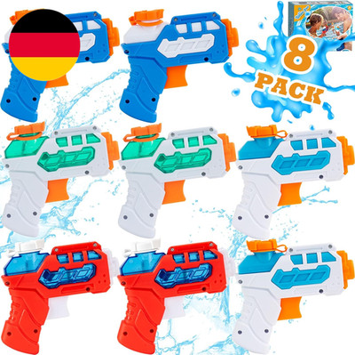 8 Pack Wasserpistole Für Kinder, Kleine Mini-Wasserpistolen Super-Wasserblaster 
