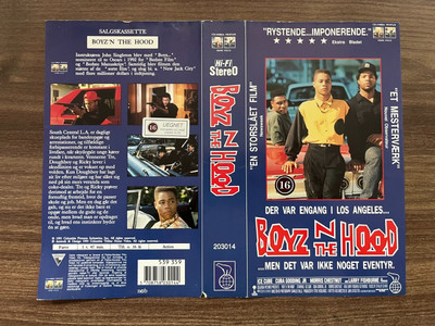 Vintage Boyz N The Hood Ice Cube VHS Cover Only - Danish Edition No Tape