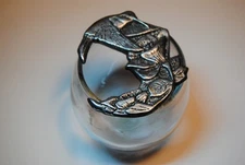 Vintage Pewter Hummingbird Potpourri Bowl Cover or Lid LID ONLY