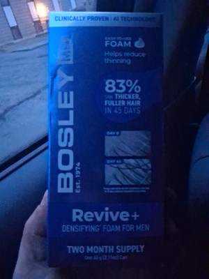 BOSLEY MD REVIVE+ DENSIFYING FOAM MEN TWO MONTH SUPPLY 2.1 oz 60 g FREE SHIPPING