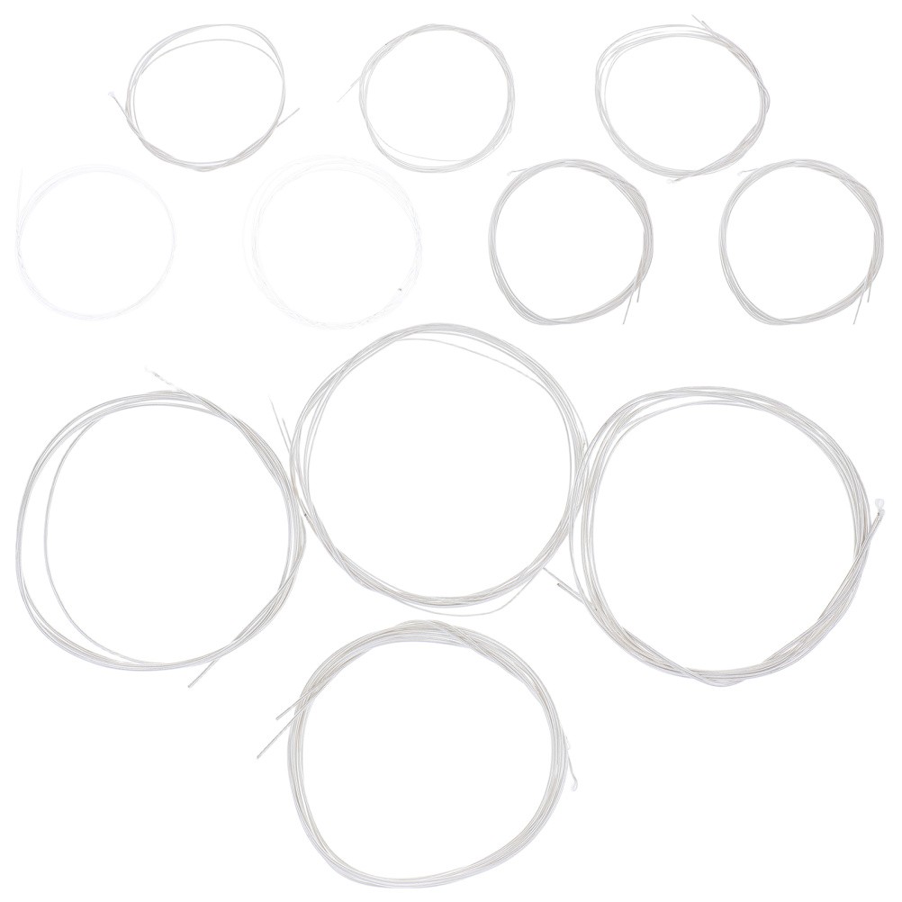  11 Pcs Silver String Acoustic Oud Strings Accessory Parts Accessories