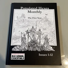 Populated Hexes Monthly - The First Year - For Old School Essentials OSR RPG